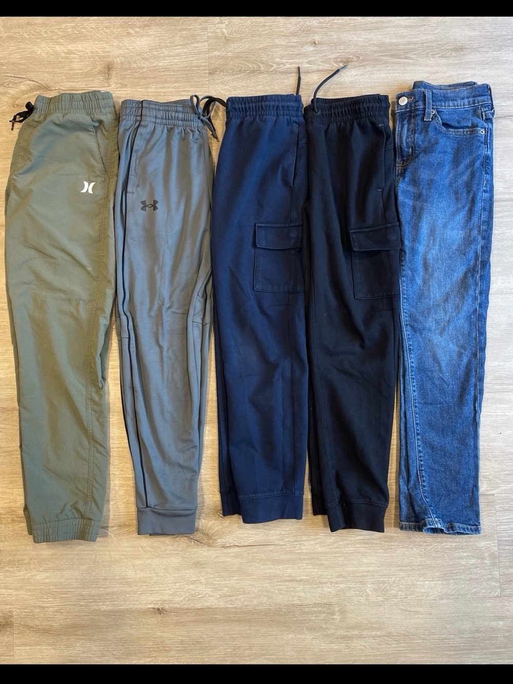Boys Size 10–12 Five-Piece Pants Bundle